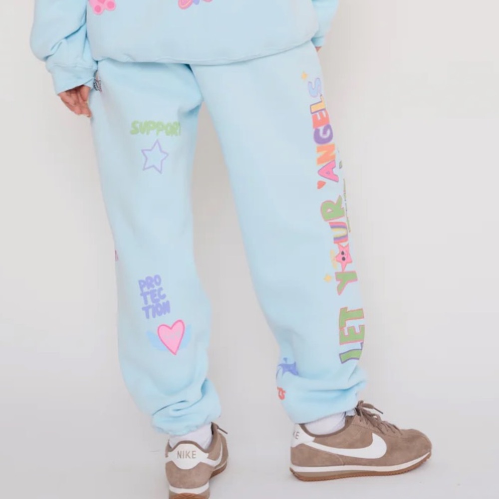New w tags The Mayfair group Angels All Around You Sky  Sweatpant xs SOLD OUT